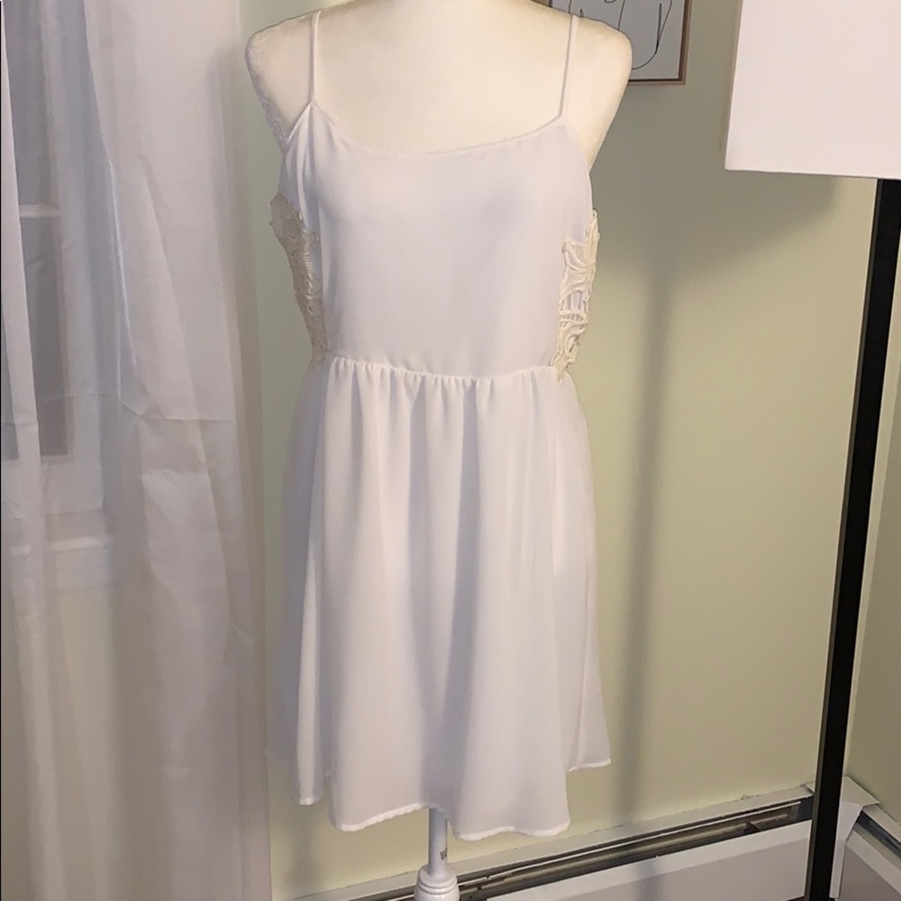 Beautiful flower embroidered dress